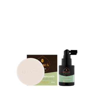 Combo Cuidados Couro Cabeludo: Sérum Calmante e Shampoo Purificante